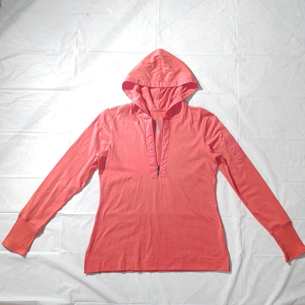 2 for Price of 1: Coral Workout Hoodie AND Pink/Coral Workout Top